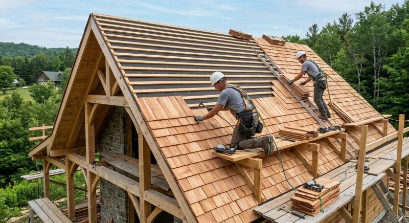 Cedar Roof Installation in Ellendale, DE