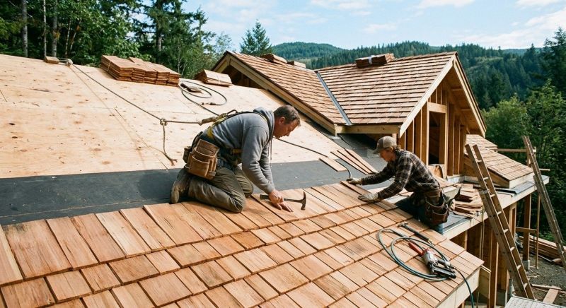 Cedar Roof Installation in Houston, DE