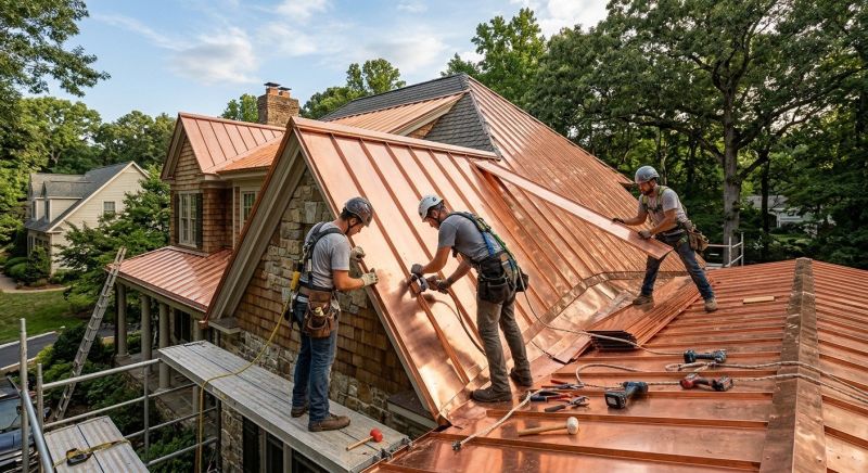 Copper Roof Installation in Seaford, DE