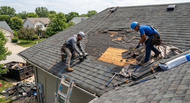 Damaged Roof Repair in Houston, DE