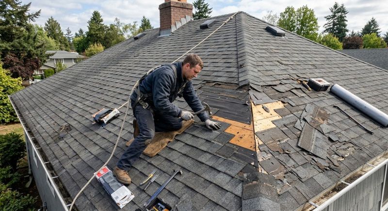 Damaged Roof Repair in Milton, DE