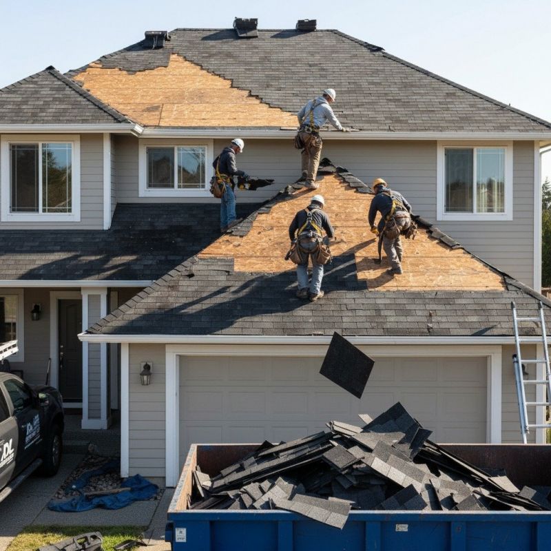 Damaged Roof Replacement in Milton, DE