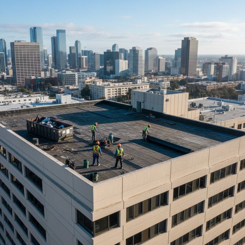 Flat Roof Replacement in Milford, DE