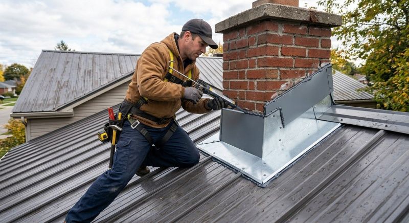 Metal Roof Flashing Repair in Seaford, DE