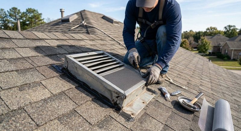 Roof Vent Flashing Repair in Seaford, DE
