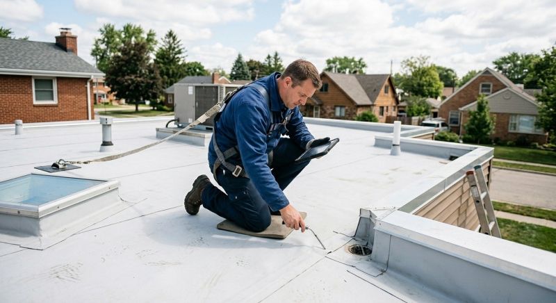 Rubber Roof Inspection in Seaford, DE