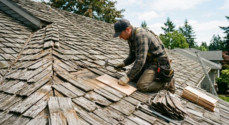 Shake Shingle Repair in Houston, DE