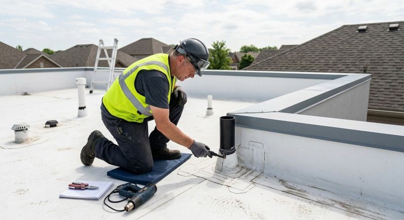 Single Ply Roof Inspection in Seaford, DE
