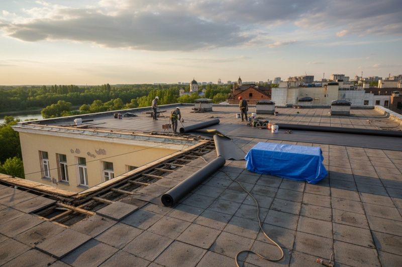 Single Ply Roof Replacement in Parsonsburg, MD