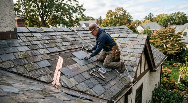 Slate Roof Repair in Frankford, DE
