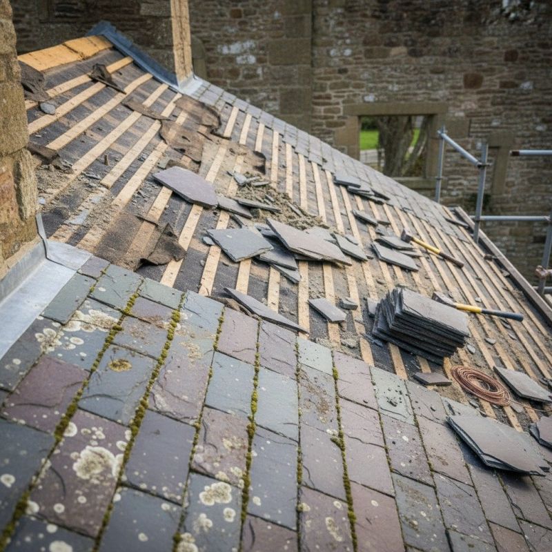 Slate Roof Replacement in Laurel, DE