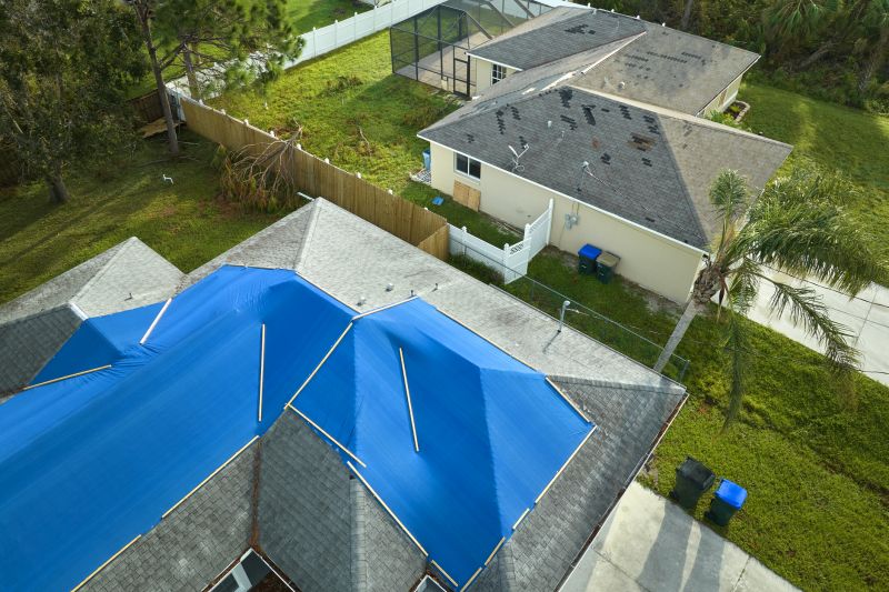 Storm Damage Roof Tarping in Seaford, DE
