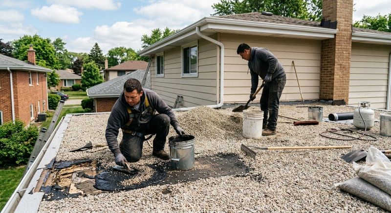 Tar And Gravel Roof Repair in Frankford, DE