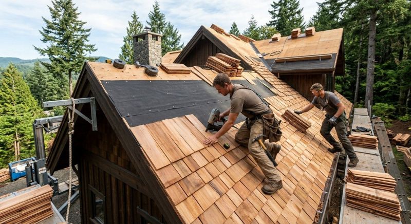 Wood Roofing Installation in Allen, MD