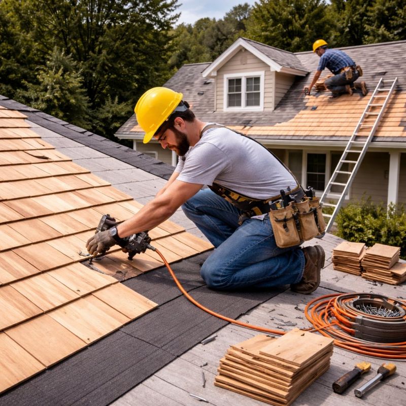 Wood Roofing Installation in Laurel, DE